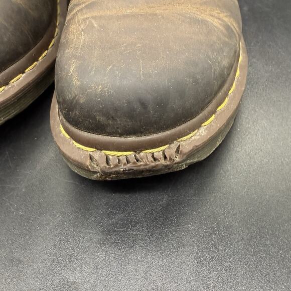 Dr Martens Crazy Horse Boots Mens Size 4 Distressed Leather 1460 Doc Martens - Picture 4 of 8